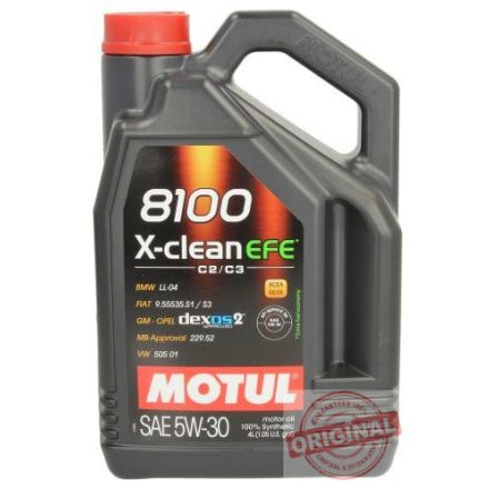 MOTUL 8100 X-CLEAN EFE 5W30 - 4L 