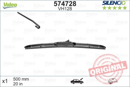 VALEO SILENCIO HYBRID SINGLE 574728 ablaktörlő VH128 (500mm)