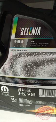SELENIA WR 5W-40 - 5L