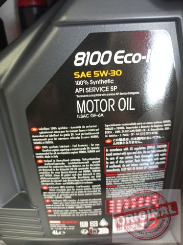 MOTUL 8100 ECO-CLEAN 0W-30 - 5L