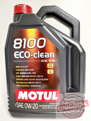 MOTUL 8100 ECO-CLEAN 0W-20 - 5L